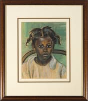 Maggie Laubser; Seated Girl