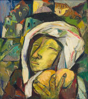 Irma Stern; Woman with White Headscarf