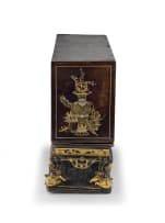 A Straits Chinese giltwood and lacquer covered altar box, Qing Dynasty, 19th century