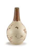 A Japanese Satsuma bottle vase, 19th century