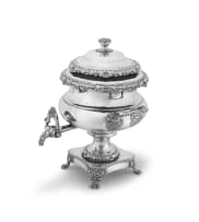 A Victorian silver-plated kettle-on-stand