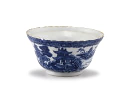 A Chinese soft paste blue and white two-handled loving cup, Qing Dynasty, early 19th century