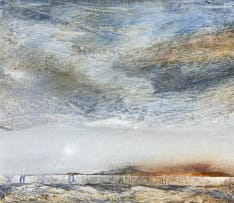 Lynette ten Krooden; Landscape with expansive sky and motorway