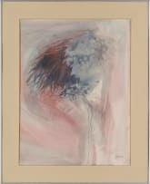 Hermine Spies Coleman; Pink & Grey Abstract