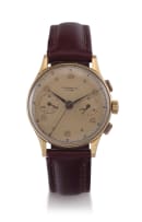 Gentleman's 18ct rose gold Chronograph Suisse wristwatch