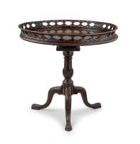 A George III mahogany tripod supper table, possibly Irish