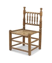A Cape fruitwood tolletjie chair, 18th century