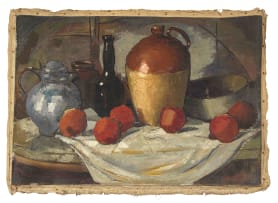 David Botha; Still Life with Jug and Pomegranates