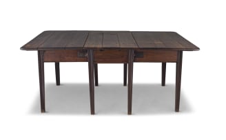 A Cape teak and ironwood peg-top gate-leg table, 18th century and later