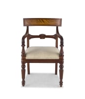 A William IV style mahogany armchair