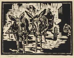 Gregoire Boonzaier; Linocuts, five