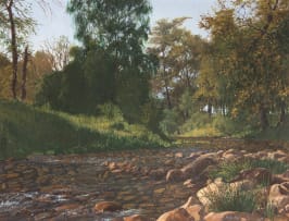Paddy Starling; Landscape with Stream