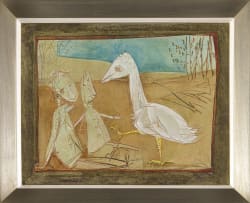 Fred Schimmel; Two Figures and a Bird