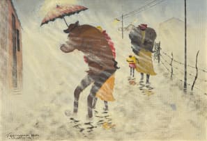 John Koenakeefe Mohl; Caught in Storm in Soweto in Soweto Johannesburg (S.A)