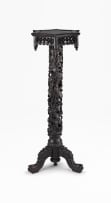 A Chinese carved hardwood stand, Qing Dynasty, 19th century