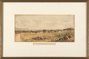 South African School 19th Century; View of Wynberg, taken from the Common and View of Wynberg, taken from the Church