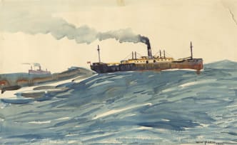 Walter Battiss; Steam Boat