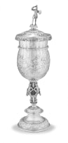 A silver covered chalice, Hanau, Berthold Muller with import marks for Chester, 1900