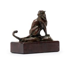 Dylan Lewis; Sitting Leopard Maquette III
