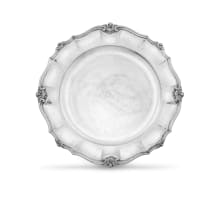 A silver serving dish, .800 standard