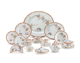 A Royal Worcester 'Old Bow' pattern part dinner and part breakfast service, 1938