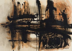 Armando Baldinelli; Abstract in Black