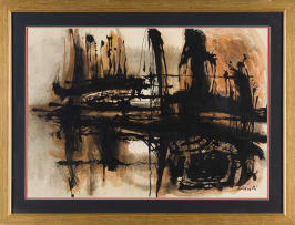Armando Baldinelli; Abstract in Black