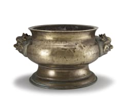 A Chinese bronze incense burner, late Guangxu period, 1875-1908