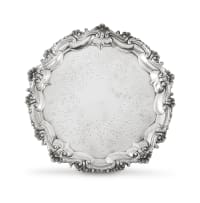 A Victorian silver salver, Joseph & Albert Savory, London, 1840