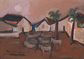 Carl Büchner; Donkeys and Houses