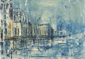 Arthur Edward Cantrell; Blue Harbour Scene