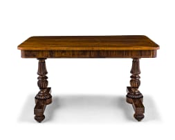 A William IV rosewood library table