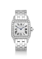 Lady's 18ct white gold and diamond 'Santos Demoiselle' Cartier wristwatch, Ref. 2703294768CE, 2006