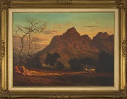 Tinus de Jongh; Mountain Landscape