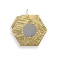 9ct yellow gold cigar cutter, maker's mark indistinct, London, 1975