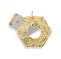 9ct yellow gold cigar cutter, maker's mark indistinct, London, 1975