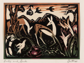 Walter Battiss; Birds and Buck