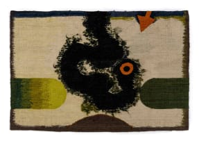 Douglas Portway; Tapestry in Green and Orange