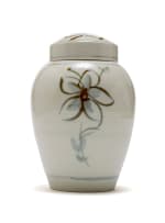 Esias Bosch; Large White Lidded Jar