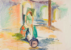 Albert Adams; Girl on a Scooter, Salzburg