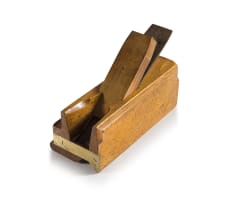 A brass-mounted carpenter's adjustable chamfer plane, C. Rowe