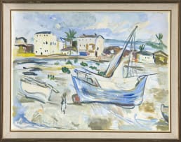 Irma Stern; Zanzibar Harbour Scene