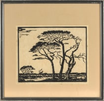 Jacob Hendrik Pierneef; Kameeldorings, Springbokvlakte (Camelthorns, Sprinkbok Plains) (Nilant 95)