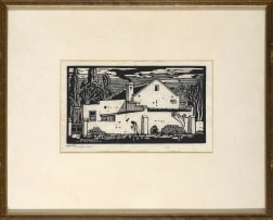 Jacob Hendrik Pierneef; Preller se Huis, Pretoria (Preller's House, Pretoria) (Nilant 34)