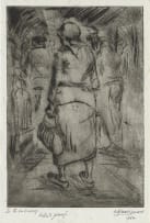 Amos Langdown; In the Subway; Watercarrier, two