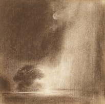 Paul Emsley; Maanlandskap in die Reën (Moonlit Landscape in the Rain)