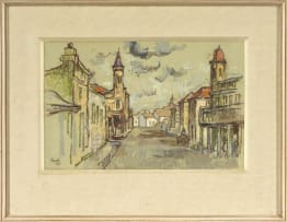 Gregoire Boonzaier; Straat, Ou Kaapstad (Street, Old Cape Town)