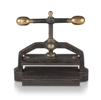 A Victorian cast iron and brass-mounted nipping press John Dickenson & Co Ltd, London
