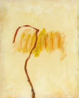 Fred Schimmel; Yellow and Brown Abstract Composition