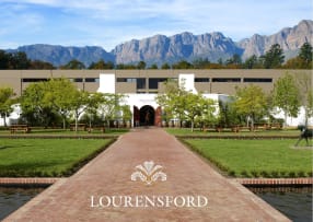 Lourensford Belgian chocolate-and-wine pairing for six people, and four cases of premium Lourensford wine